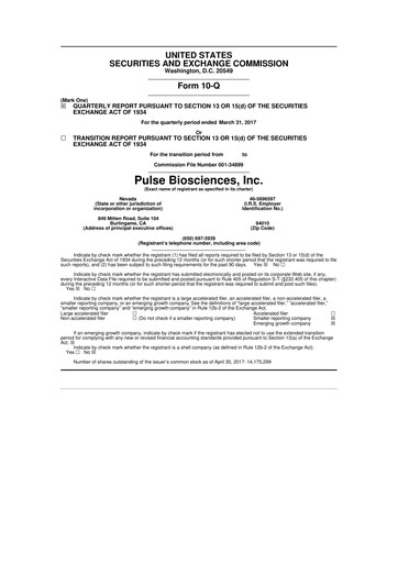 Thumbnail Pulse Biosciences
 10-Q Quarterly Report FY2017 