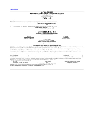 Vorschaubild MercadoLibre 10-Q Quartalsbericht 2019 