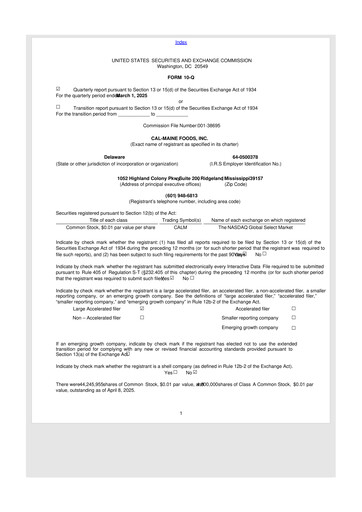 Thumbnail Cal-Maine Foods 10-Q Quarterly Report FY2025 