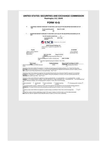 Thumbnail USCB Financial Holdings 10-Q Quarterly Report FY2025 