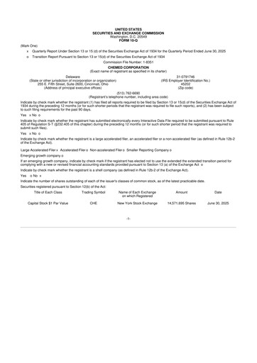Thumbnail Chemed 10-Q Quarterly Report FY2025 