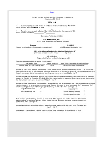 Thumbnail Cal-Maine Foods 10-Q Quarterly Report FY2027 Q1