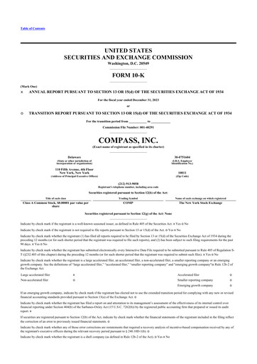 Thumbnail Compass 10-K Annual Report 2023