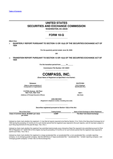 Thumbnail Compass 10-Q Quarterly Report FY2026 