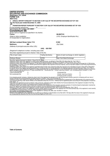 Thumbnail Constellium
 10-K Annual Report 2025