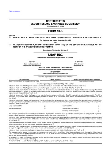 Thumbnail Snap 10-K Annual Report 2025