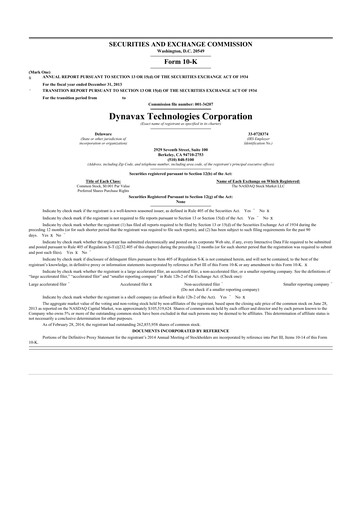 Vorschaubild Dynavax Technologies
 10-K Jahresbericht 2013