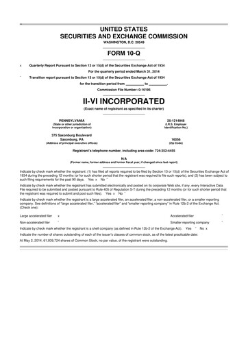 Thumbnail Coherent Corp. 10-Q Quarterly Report FY2014 