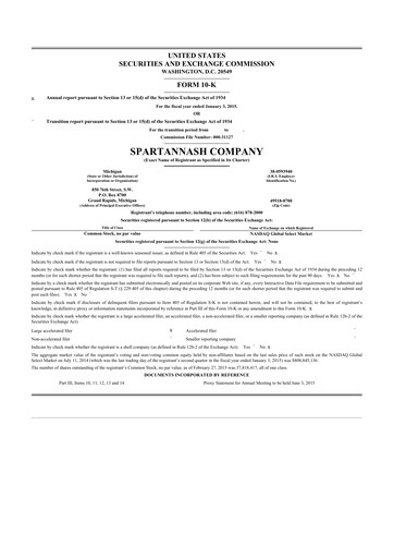 Thumbnail SpartanNash
 10-K Annual Report 2014