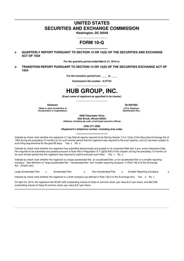 Thumbnail Hub Group
 10-Q Quarterly Report FY2015 
