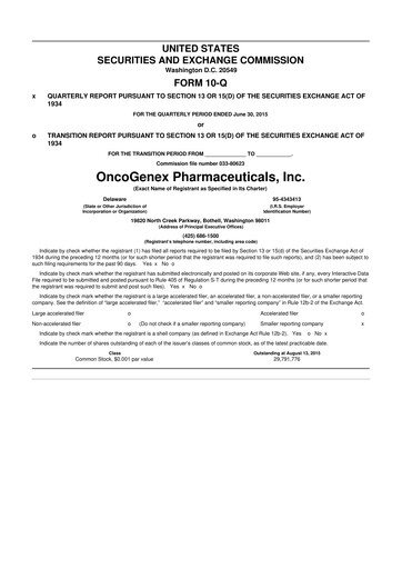 Vorschaubild Achieve Life Sciences
 10-Q Quartalsbericht 2015 