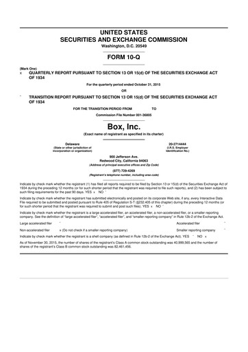 Thumbnail Box, Inc. 10-Q Quarterly Report FY 