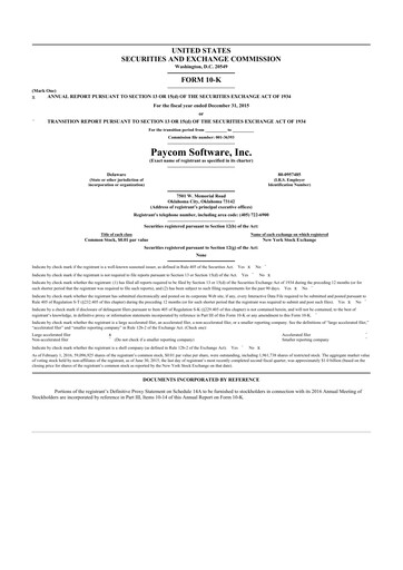 Thumbnail Paycom
 10-K Annual Report 2015