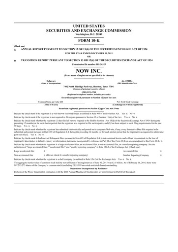 Thumbnail DNOW Inc. 10-K Annual Report 2015