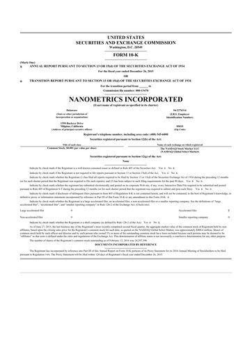 Thumbnail Onto Innovation 10-K Annual Report 2015