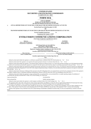 Thumbnail Entravision Communications
 10-K Annual Report 2015