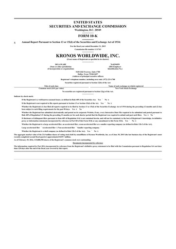 Thumbnail Kronos Worldwide 10-K Annual Report 2015