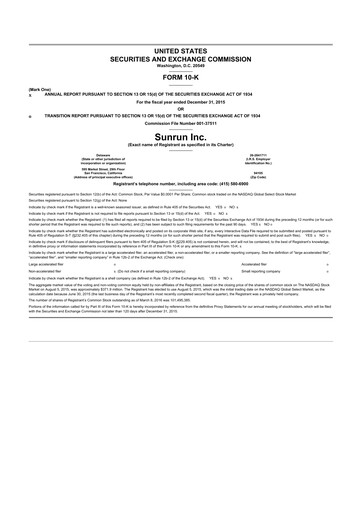 Thumbnail Sunrun
 10-K Annual Report 2015