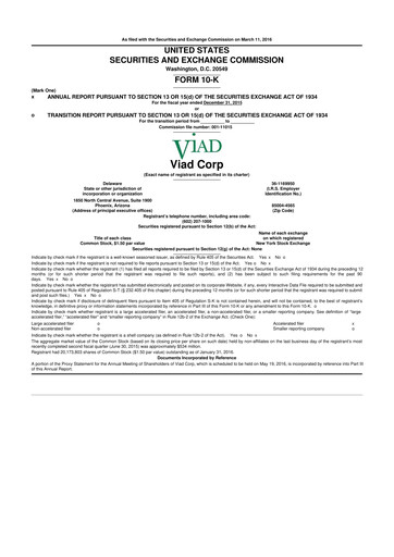 Thumbnail Pursuit Attractions and Hospitality 10-K Annual Report 2015