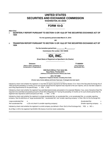 Thumbnail Fluent 10-Q Quarterly Report FY2016 