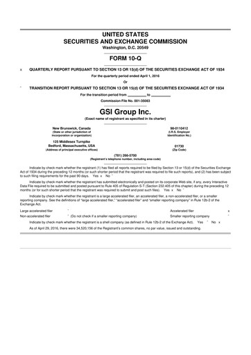 Miniature Novanta 10-Q Rapport trimestriel 2016 