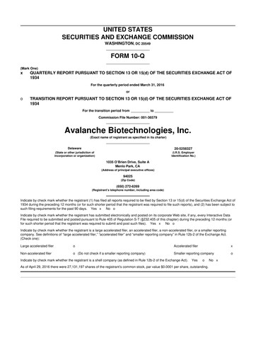 Thumbnail Adverum Biotechnologies
 10-Q Quarterly Report FY2016 