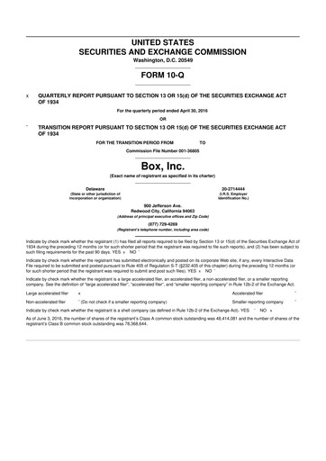 Thumbnail Box, Inc. 10-Q Quarterly Report FY 