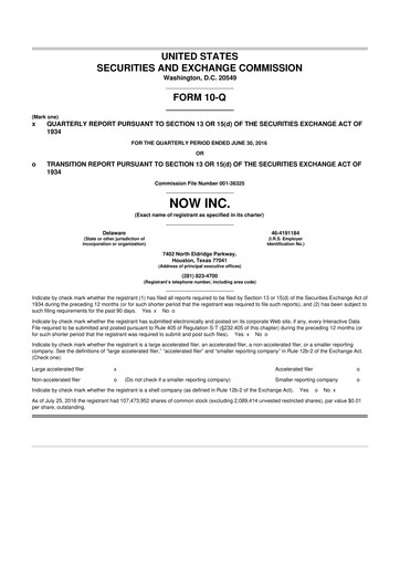 Thumbnail DNOW Inc. 10-Q Quarterly Report FY2016 