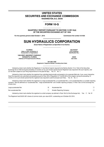Thumbnail Helios Technologies 10-Q Quarterly Report FY2016 