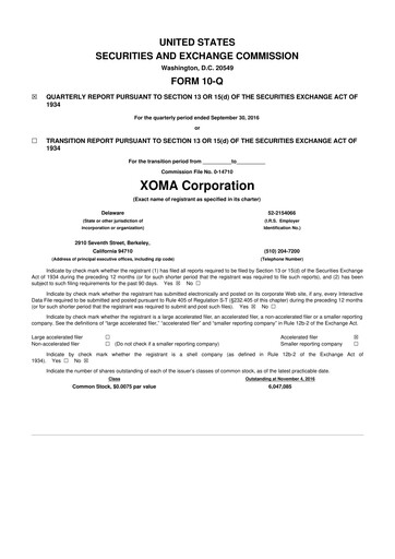 Thumbnail XOMA Royalty 10-Q Quarterly Report FY2016 