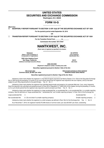 Thumbnail ImmunityBio 10-Q Quarterly Report FY2016 