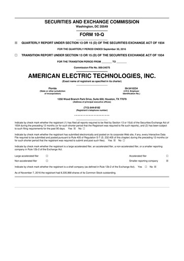 Thumbnail Stabilis Solutions 10-Q Quarterly Report FY2016 