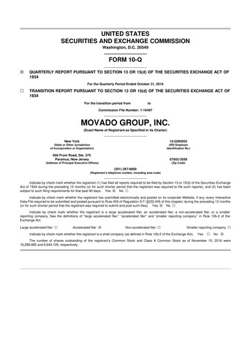 Vorschaubild Movado Group 10-Q Quartalsbericht 2017 