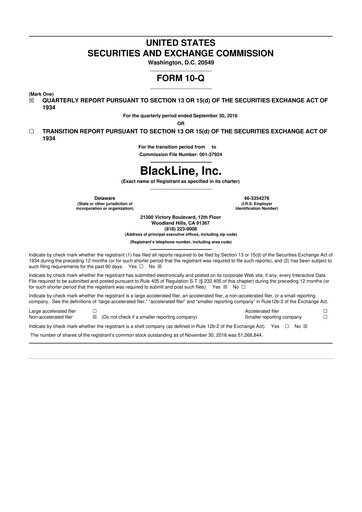 Thumbnail BlackLine 10-Q Quarterly Report FY2016 