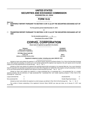 Thumbnail CorVel Corporation
 10-Q Quarterly Report FY2017 