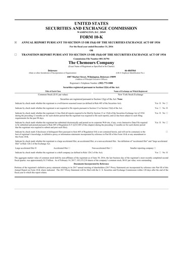 Thumbnail Chemours
 10-K Annual Report 2016