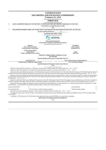 Thumbnail Enova International
 10-K Annual Report 2016