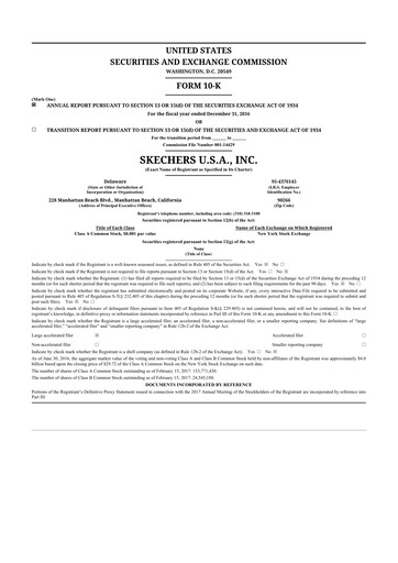 Thumbnail Skechers
 10-K Annual Report 2016