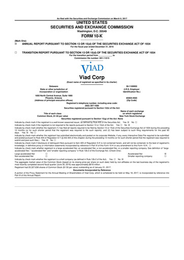 Thumbnail Pursuit Attractions and Hospitality 10-K Annual Report 2016