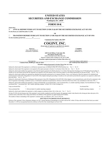 Thumbnail Fluent 10-K Annual Report 2016