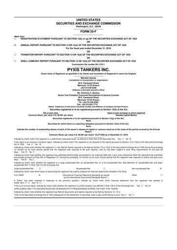 Vorschaubild Pyxis Tankers 20-F Jahresbericht 2016