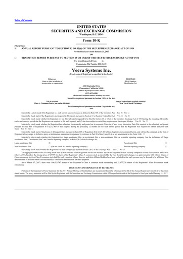 Thumbnail Veeva Systems 10-K Annual Report 2017