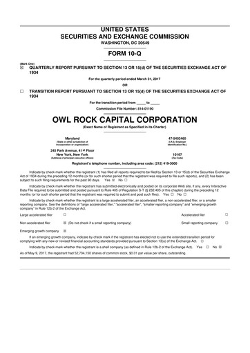 Thumbnail Blue Owl Capital Corporation 10-Q Quarterly Report FY 