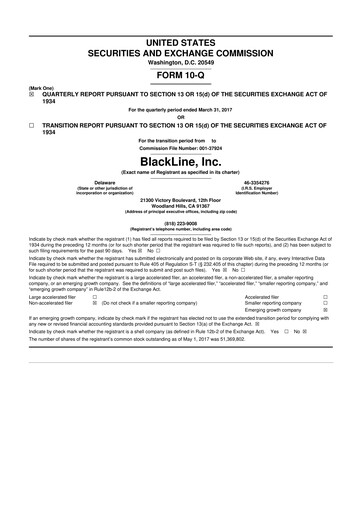 Thumbnail BlackLine 10-Q Quarterly Report FY2017 