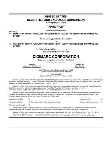 Thumbnail Digimarc
 10-Q Quarterly Report FY2017 