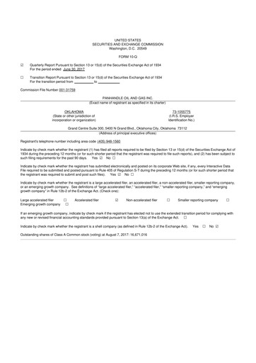 Thumbnail PHX Minerals 10-Q Quarterly Report FY2017 