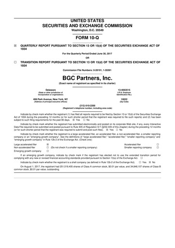 Thumbnail BGC Group
 10-Q Quarterly Report FY2017 