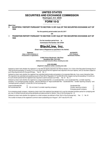 Thumbnail BlackLine 10-Q Quarterly Report FY2017 
