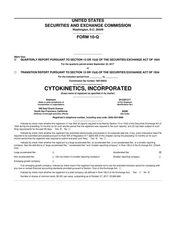 Thumbnail Cytokinetics
 10-Q Quarterly Report FY2017 
