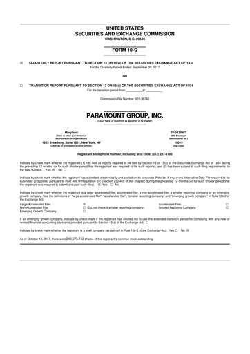 Thumbnail Paramount Group 10-Q Quarterly Report FY2017 